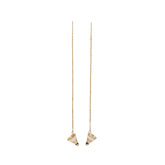 Badminton Shuttlecock Pendant Earrings with Adjustable Cross Chain-HEBE