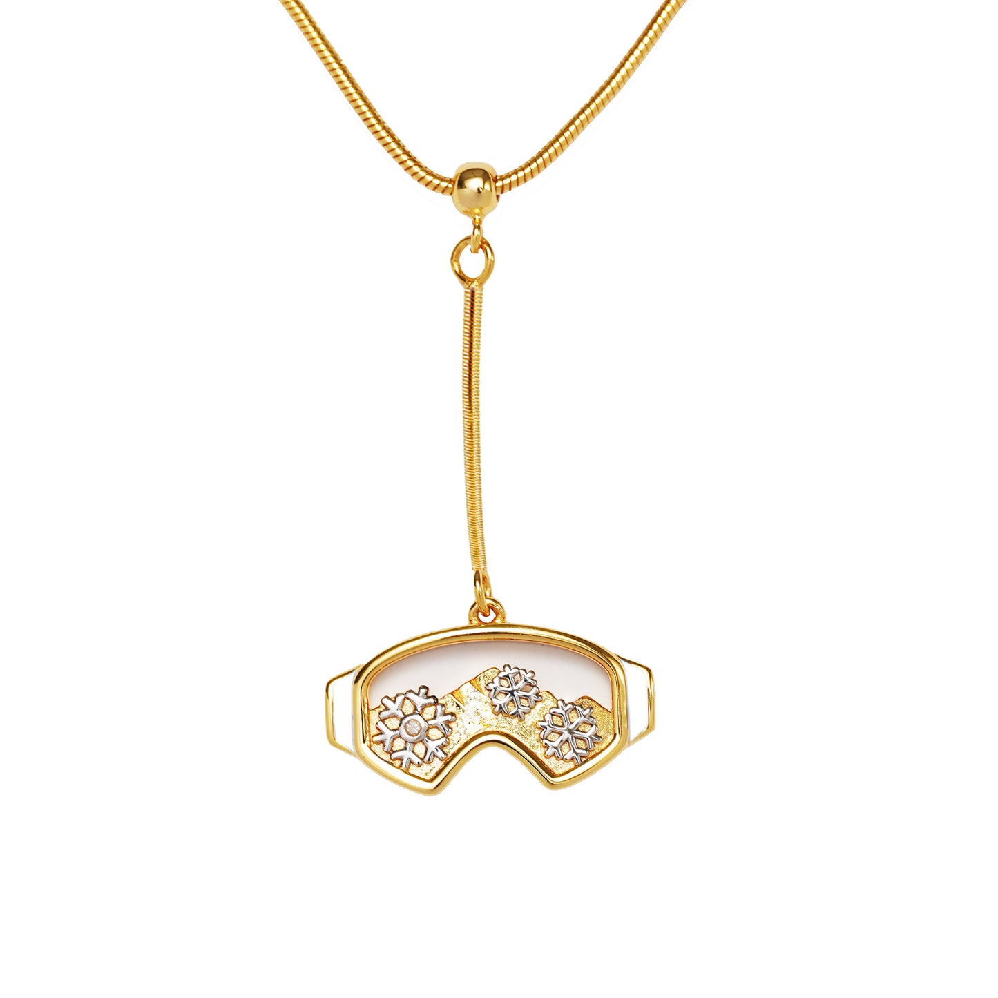 Collier avec pendentif volant de badminton HEBE et chaîne croisée réglable