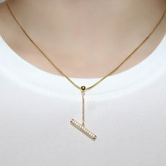 Collier avec pendentif en forme de seau de badminton HEBE avec chaîne serpent réglable