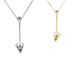 Doubles Partner Matching Badminton Necklace Set