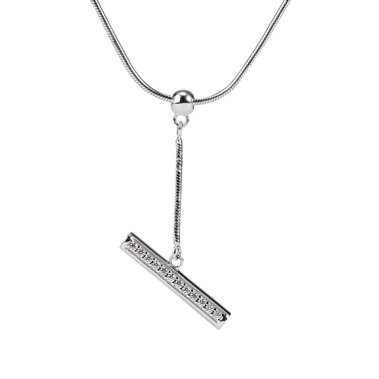 Men's Badminton Bucket Pendant Necklace with Adjustable Snake Chain-HEBE